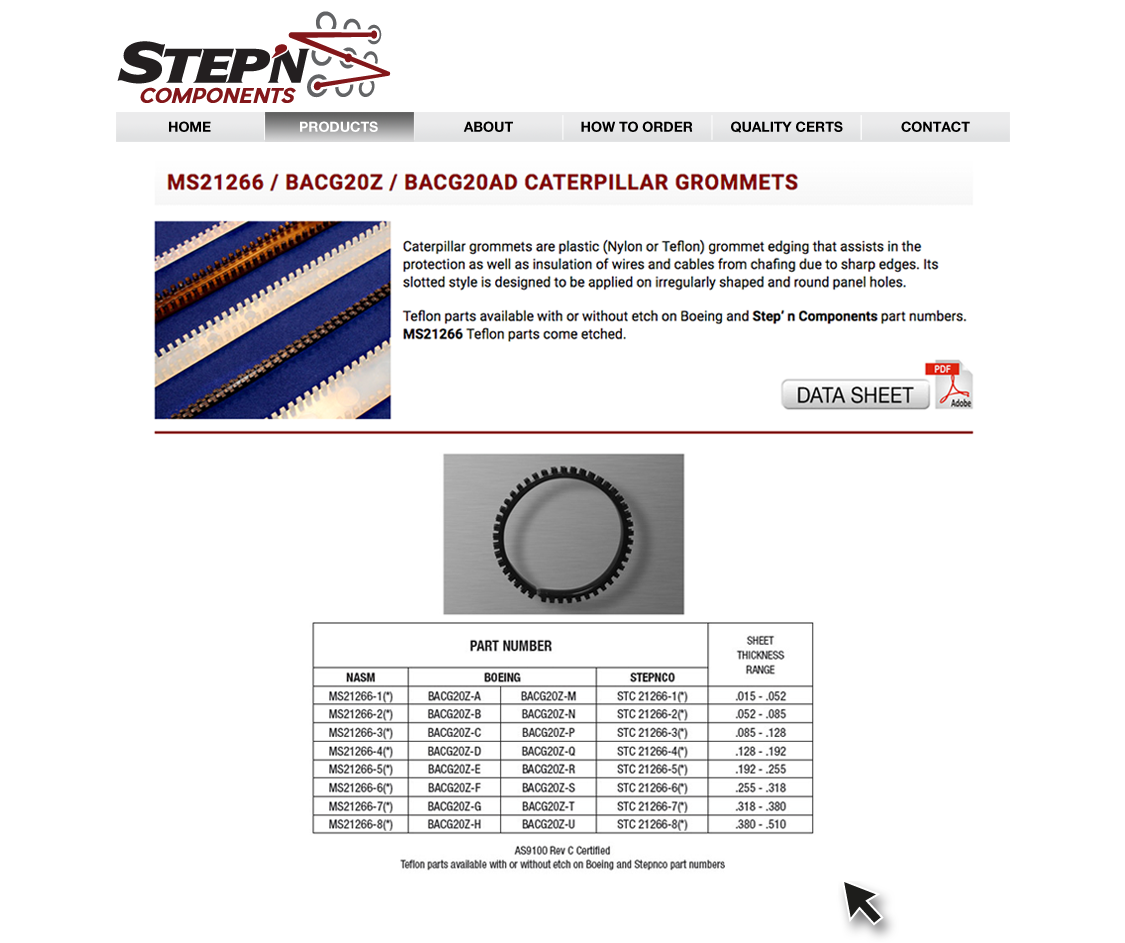 Bacg20z - Caterpillar Grommets